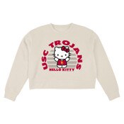 USC Trojans Women's Ivory Hello Kitty Shine A Light Cloud Fleece Sweatshirt
